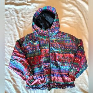 VINTAGE VTG Colorful Women's Ski Jacket